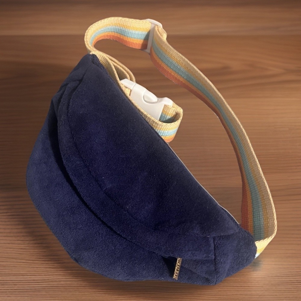 80s 90s Style Terry Fanny Pack Belt‎ Bag Adjustable Strap (b7)